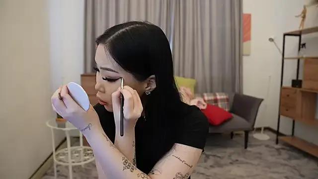 PeonyyKittyy — Play my finger on my lips and tongue